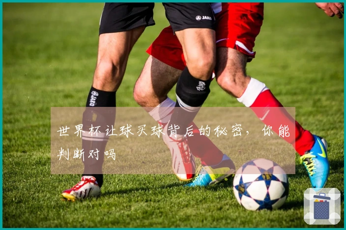 世界杯让球买球背后的秘密，你能判断对吗