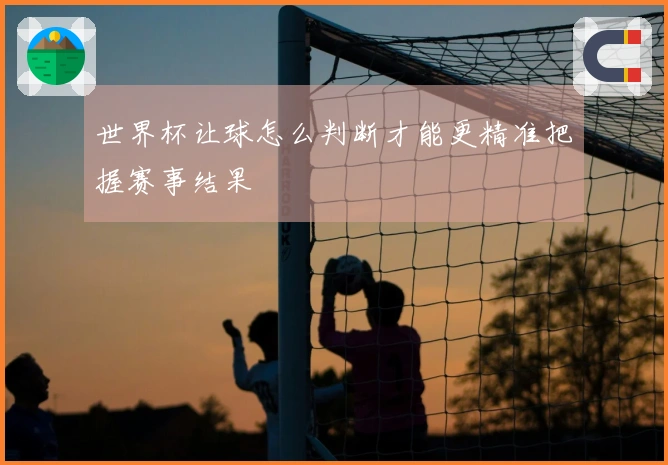 世界杯让球怎么判断才能更精准把握赛事结果