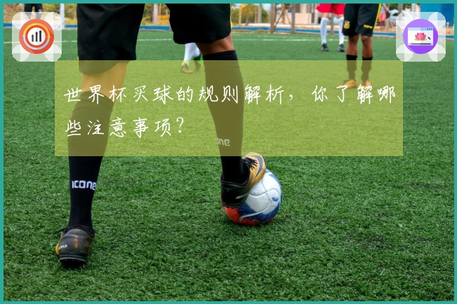 世界杯买球的规则解析，你了解哪些注意事项？